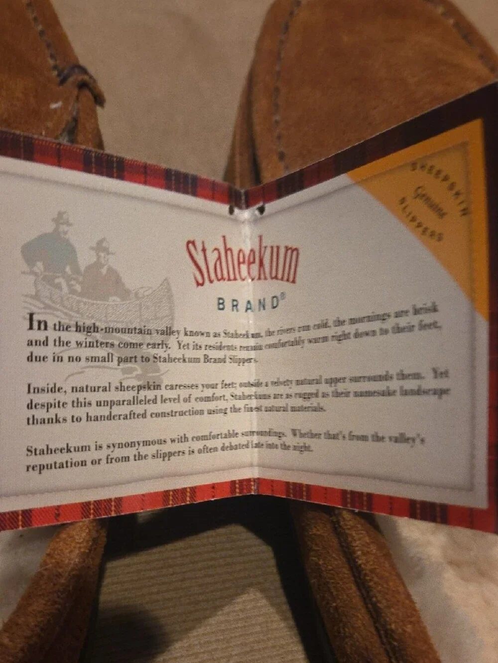 NWT Staheekum Brown Suede Atlas  Slippers with Shearling Lining 10M